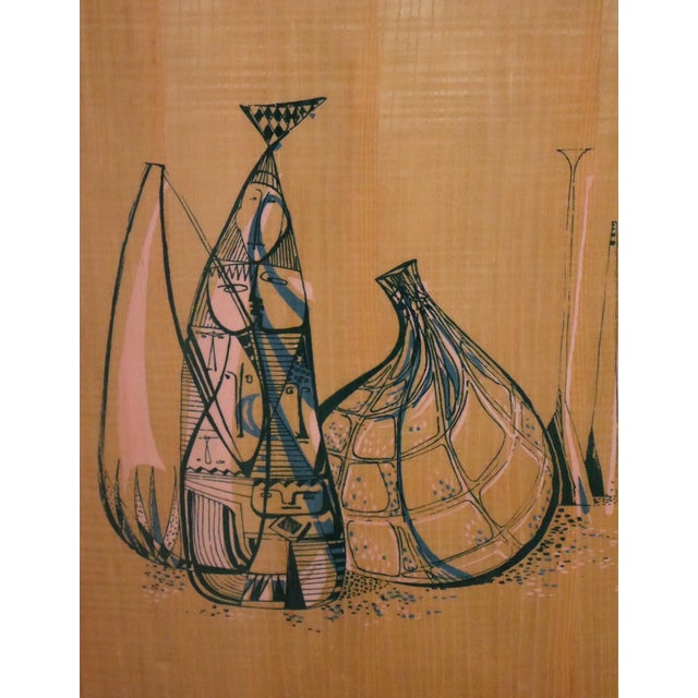 Mid-Century Maple and Sycamore Sideboard in the style of Vittori Dassi, 1950s For Sale - Image 17 of 18