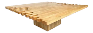 1960s Giovanni Michelucci Wood Coffee Table