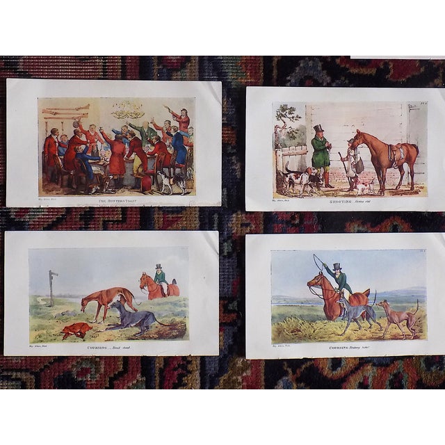 Authentic Antique (c.1903) Diminutive British Horse/Equine Sporting Lithographs - Set of 13 For Sale In Cincinnati - Image 6 of 8