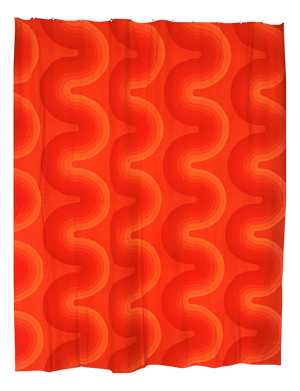 Large Vintage Wave Textile Mira-X Wall Decoration Panel by Verner Panton, 1970s
