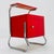 Bauhaus Nightstand with Shelf in Red, 1970s For Sale - Image 9 of 11