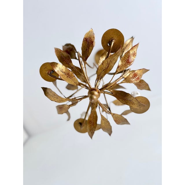 Metal Vintage Hollywood Regency Pendant Light, 1960 For Sale - Image 7 of 18