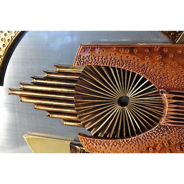 1960s 1960s Brutalist Metal Wall Sculpture For Sale - Image 5 of 7