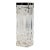 Elegant Edwardian Style Vintage Cut Crystal Rectangular Vase With Sterling Silver Luxury Home Decor For Sale