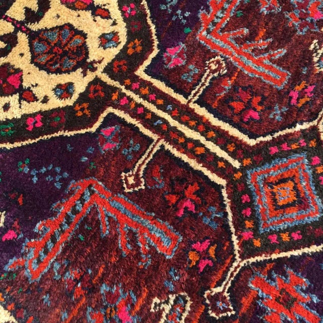 1960s Vintage Turkish Handknotted Small Rug - 42"x84" For Sale - Image 4 of 8