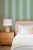 Modern Clubhouse Stripe Grasscloth Wallpaper by House Party | Wisteria Blue & Mint Julep | 6 Yards For Sale - Image 3 of 8