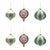 Assorted Glass Ornament Set of 6 For Sale In Chicago - Image 6 of 6