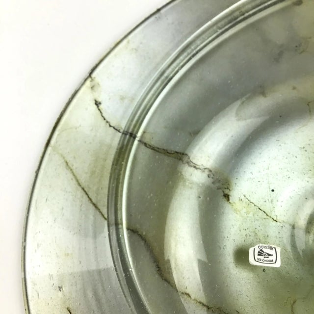 Artisan Abstract Glass Fruit Platter Plate Mexico For Sale - Image 11 of 13