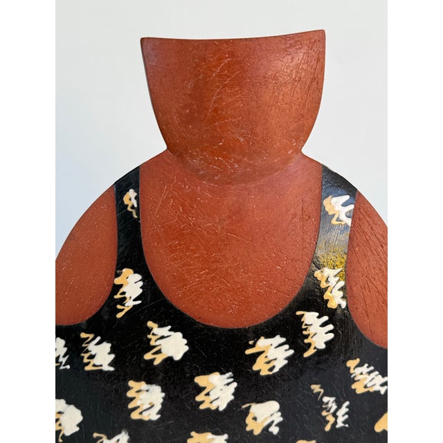 Ceramic Vintage XX Century Studio Pottery Vase Signed For Sale - Image 7 of 9