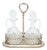 Cruet with Silver Structure and Wire Rack For Sale