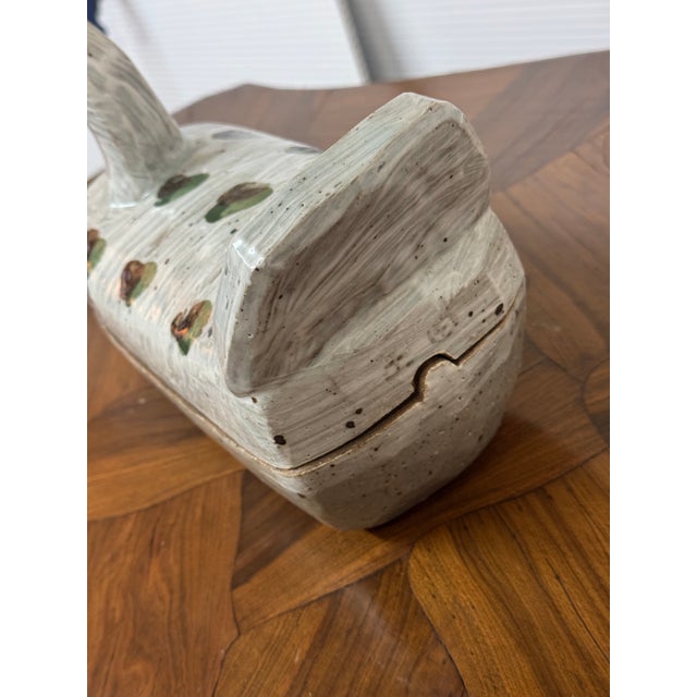 Late 20th Century Ceramic Bird-Shaped Lidded Box, Vintage For Sale - Image 5 of 12