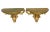 Gold Pair of Italian Carved and Giltwood Wall Brackets For Sale - Image 8 of 8