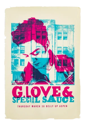 2017 American Concert Poster, G Love and Special Sauce (Belly Up)