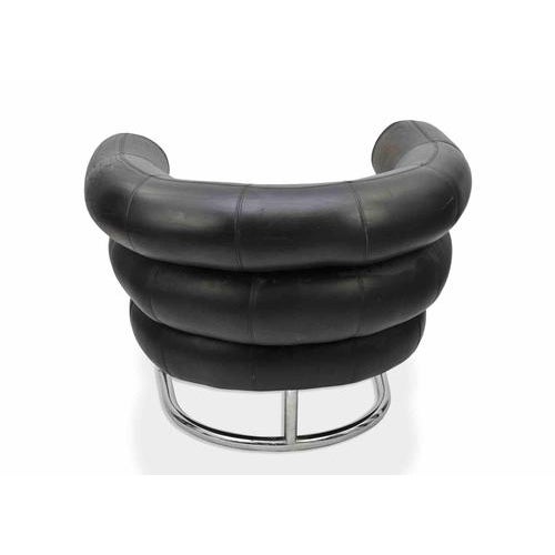 Iconic Bibendum lounge chair originally designed by Eileen Gray in 1926, a landmark piece of early modernist design. This...