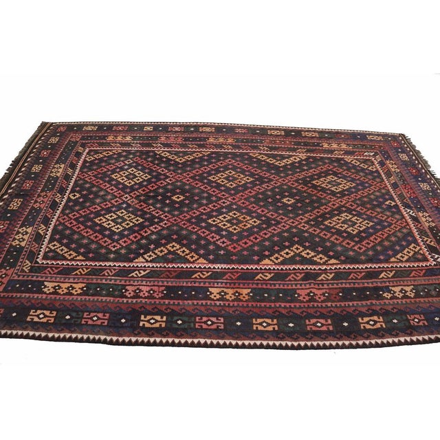 1920s Afghan Kilim Rug, 1920s For Sale - Image 5 of 18