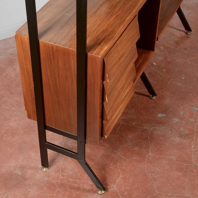 Mid-Century Modern Open Bookcase, 1960s For Sale - Image 12 of 18