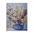 Fine 1920s Impressionist Floral Still Life Oil Painting, Flowers in a Blue Jug Material: Oil on Board, Giltwood A charming...