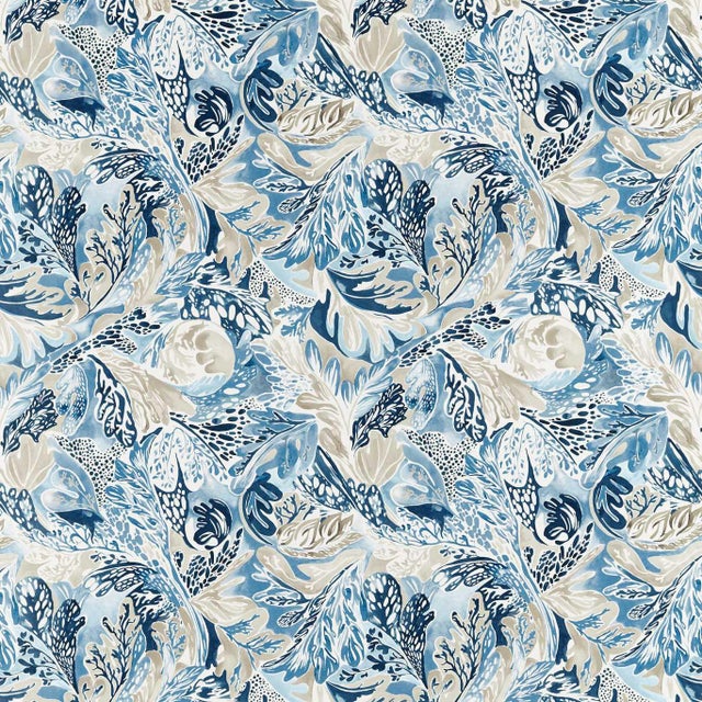 Harlequin Alotau Fabric in Celestial/Ink For Sale