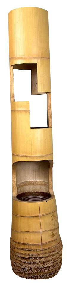 Mid-Century Bamboo Ikebana San-Ju-Giri Vase, Japan, 1950s