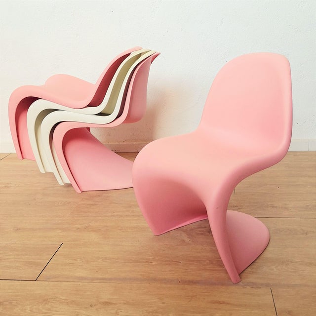 Pink Junior Chair by Verner Panton for Vitra, 2000s For Sale - Image 10 of 11