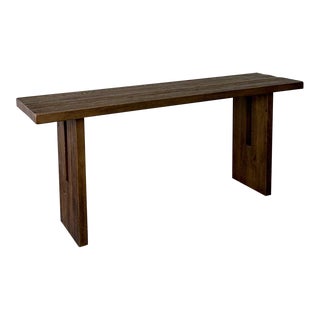 Console Table in Reclaimed Oak For Sale