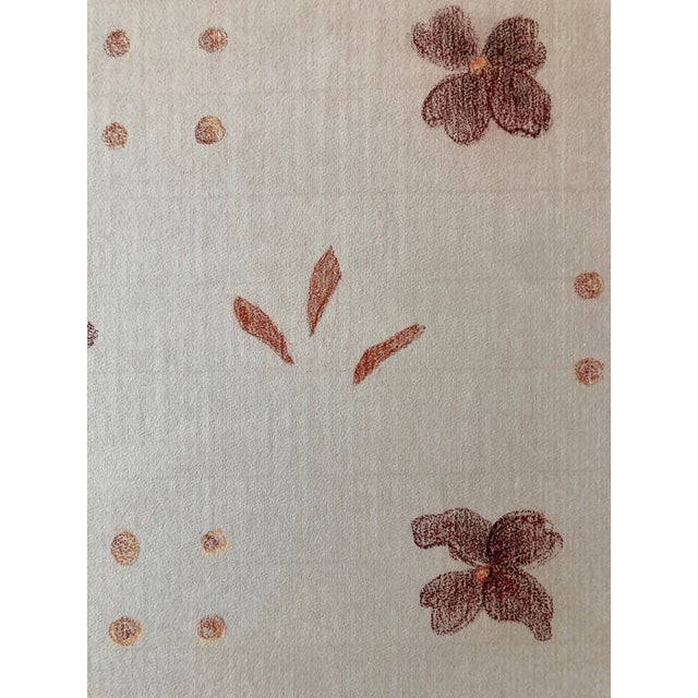 Early 21st Century Joanne Seltzer, Original Pastel Drawing Flowers, Wallpaper Pattern and Decoration Pop Art, c.2005 For Sale - Image 5 of 7