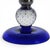 Pairpoint Epns Cobalt Art Glass Tazza With Controlled Bubble Knop For Sale In San Francisco - Image 6 of 13