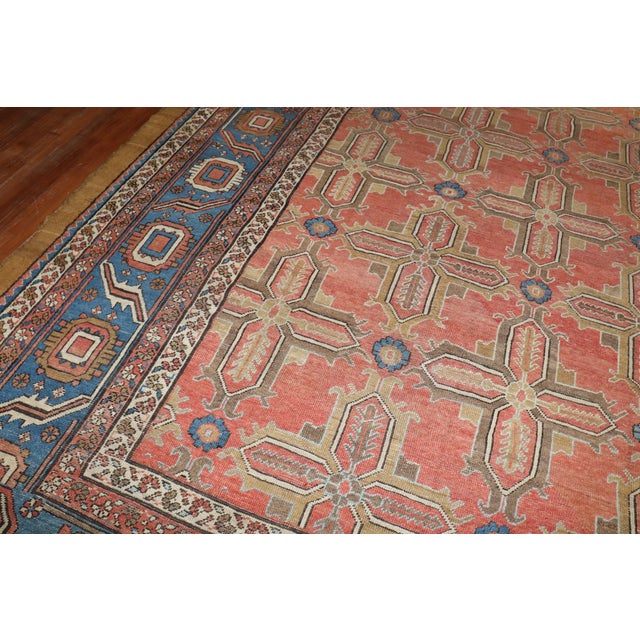 Late 19th Century Zabihi Collection Antique Persian Bakshaish Rug - 12'4" x 14'7" For Sale - Image 5 of 12