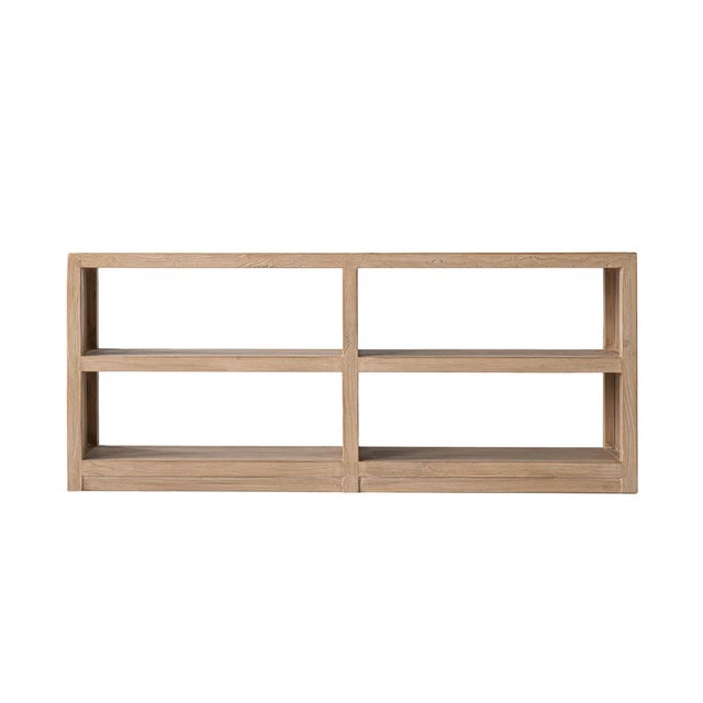 Crafted from reclaimed elm, this open display shelf showcases the rich grain and character that make each piece one of a...