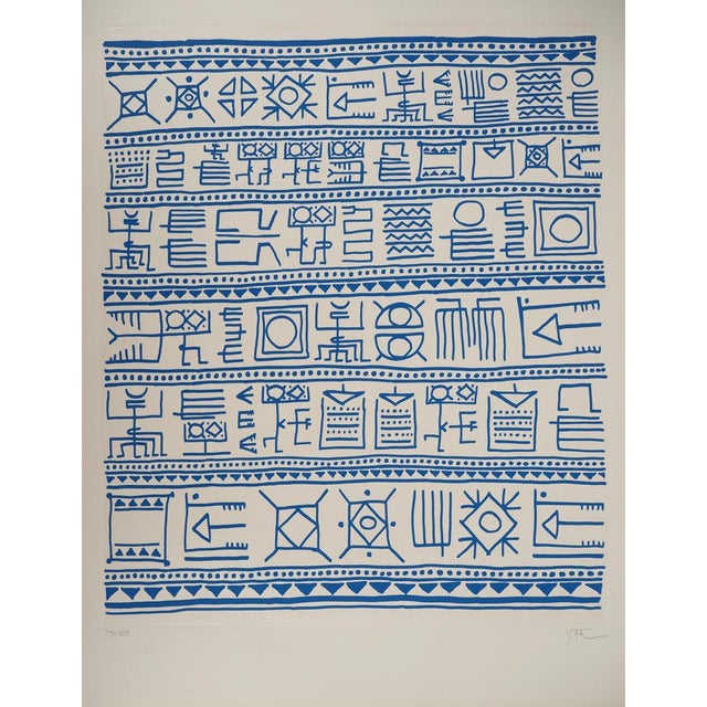 Yona FRIEDMAN (1923-2019)Pictograms of Genesis (Blue), 1975Original screenprint (Silium workshop)Signed in pencilNumbered...