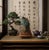 1980s Vintage Naturalistic Scholars Rock Sculpture Dark Green Stone Cicada Accent For Sale - Image 5 of 15