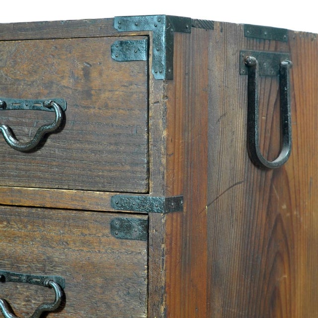 Japanese Tansu Chest of Drawers, 1870 For Sale - Image 11 of 15