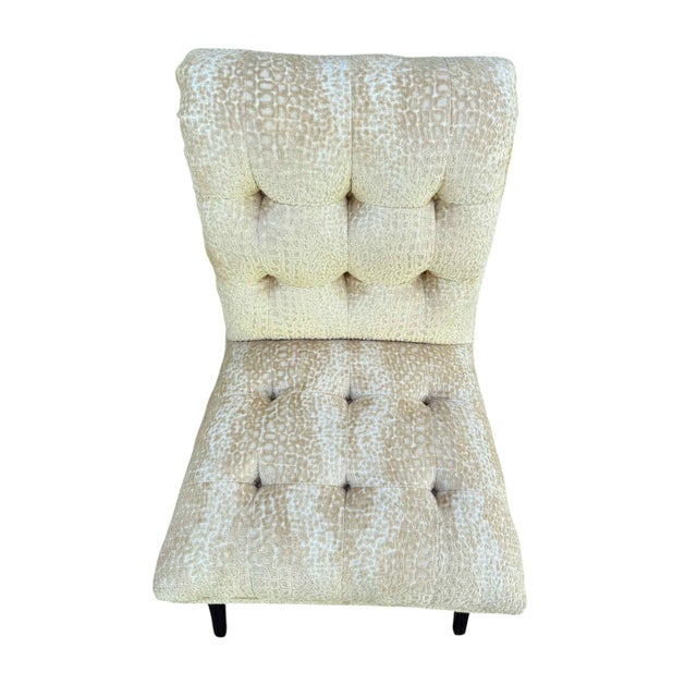 1940s 1940s Velvet Klismos Slipper Chairs - a Pair For Sale - Image 5 of 8