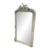 French Style Floor Mirror – 5 Ft Tall in Light Bone Gray Finish For Sale