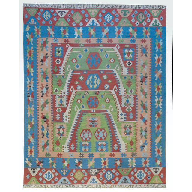 Vintage Turkish Kilim For Sale - Image 12 of 12