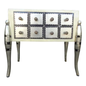 1970s Hollywood Regency Tessellated Box on Legs