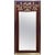 LaBarge Mirrors of Michigan Red Velvet With Gold Gilded Birds Mirror For Sale
