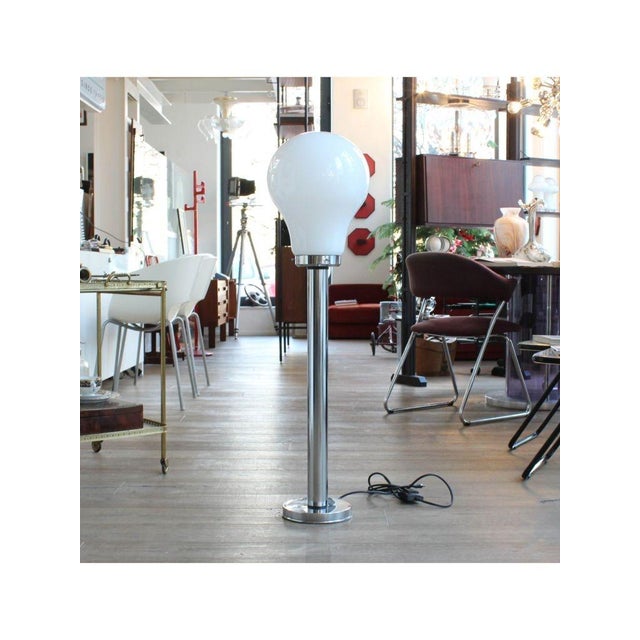 Glass Vintage Floor Lamp, 1970 For Sale - Image 7 of 7