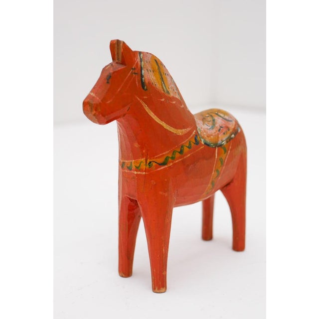 Vintage Swedish Handpainted Dala Horse by Nils Olsson, 1920s For Sale - Image 13 of 13