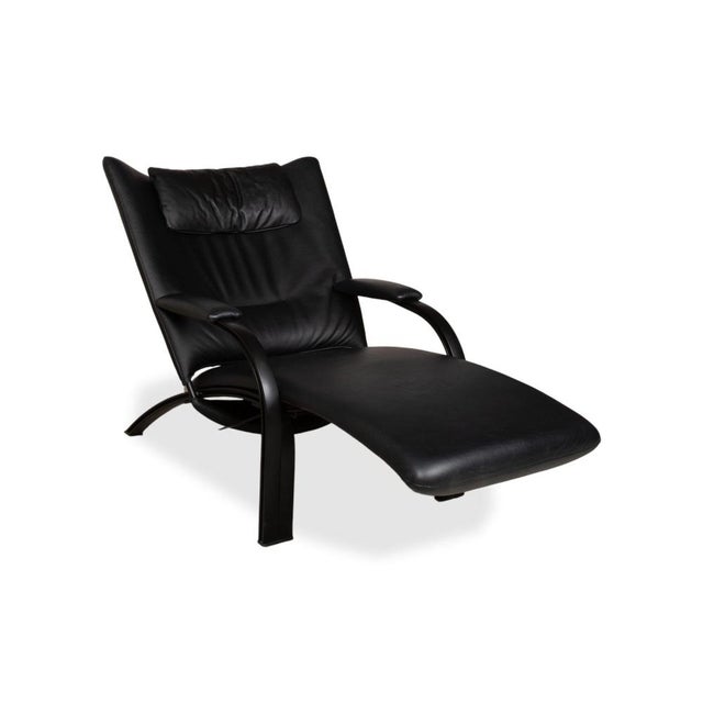 Spot 698 Armchair in Black Leather from WK Wohnen For Sale - Image 5 of 18