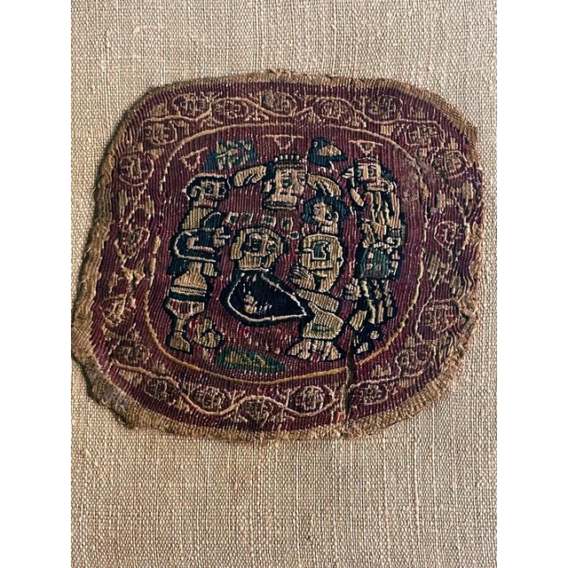 Collection of Three Framed Coptic Textile Fragments For Sale - Image 13 of 13