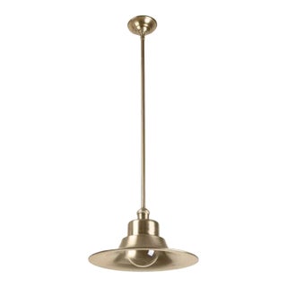 Saucier Pendant in Brass Finish For Sale
