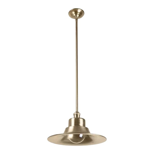 Saucier Pendant in Brass Finish For Sale