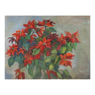 Poinsettia 25, Adela Smith Lintelmann, Painting For Sale
