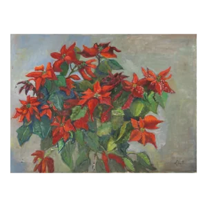 Poinsettia 25, Adela Smith Lintelmann, Painting