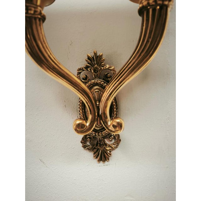 Double-Light Wall Lamp with Green Fabric Fan, 1940s, in Very Good conditions. Designed 1920 to 1949 Up to 250V (Europe/UK...