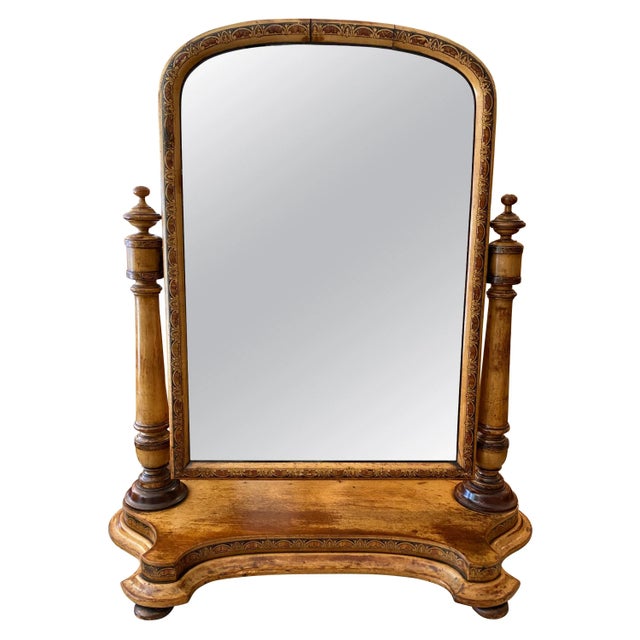 Scottish Cheval Table Dressing Mirror For Sale - Image 12 of 12