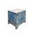 2000 - 2009 Distressed Ink Light Blue Mix Color Small End Table Nightstand Cabinet For Sale - Image 5 of 5