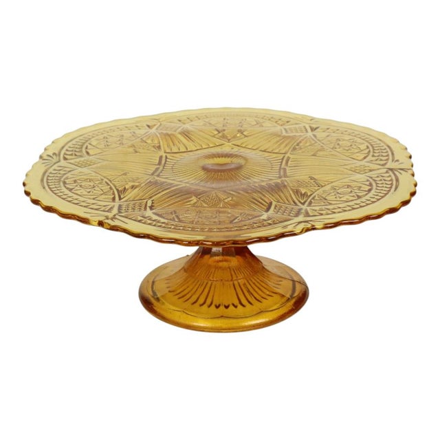 Art Deco Amber Cake Stand, 1930s For Sale - Image 15 of 15
