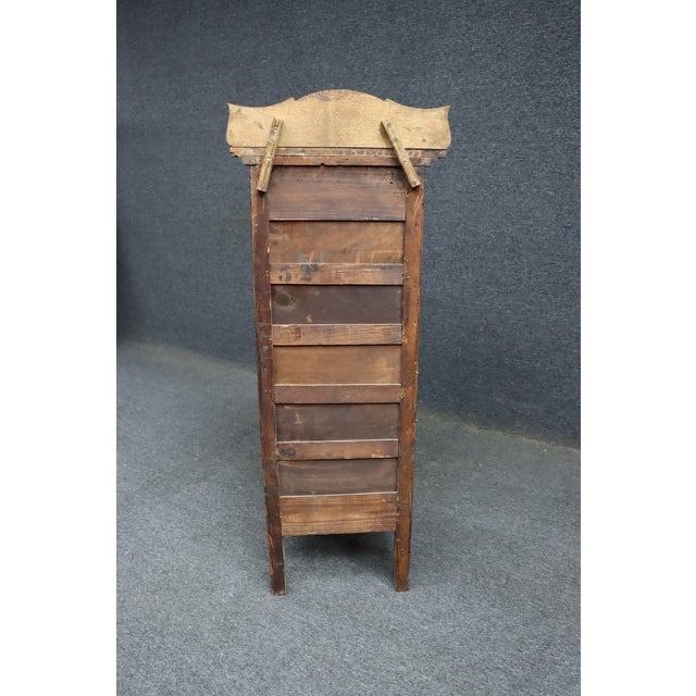 Rare Victorian Quarter Sawn Oak Lingerie Chest For Sale - Image 11 of 13